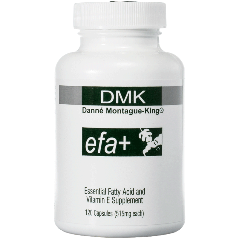 A product image of DMK EFA+ with no background and a green label